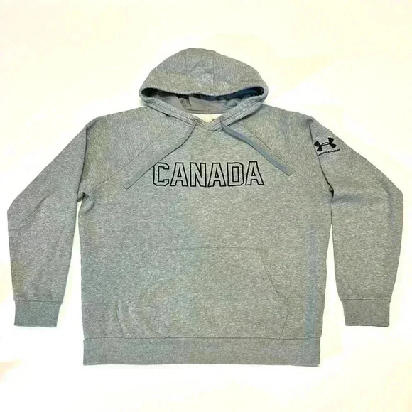 Under Armour Hoodie  Coldgear Medium Grey Sweatshirt Sweater Joggers Medium Warm - Picture 1 of 10